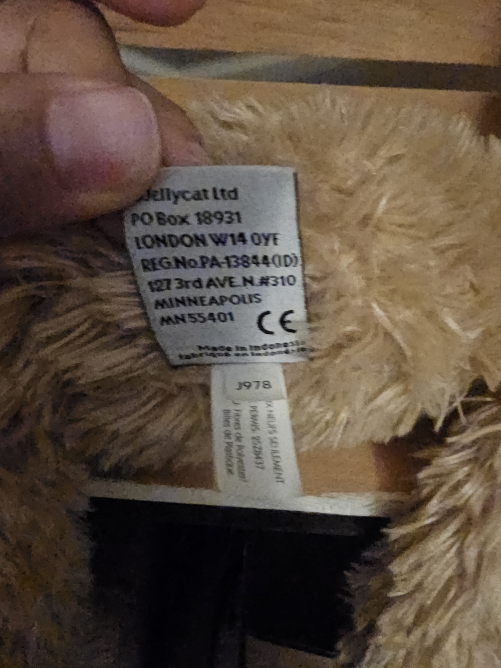 Jellycat Slackajack Dog London Light Brown Rare HTF Retired - Picture 3 of 6